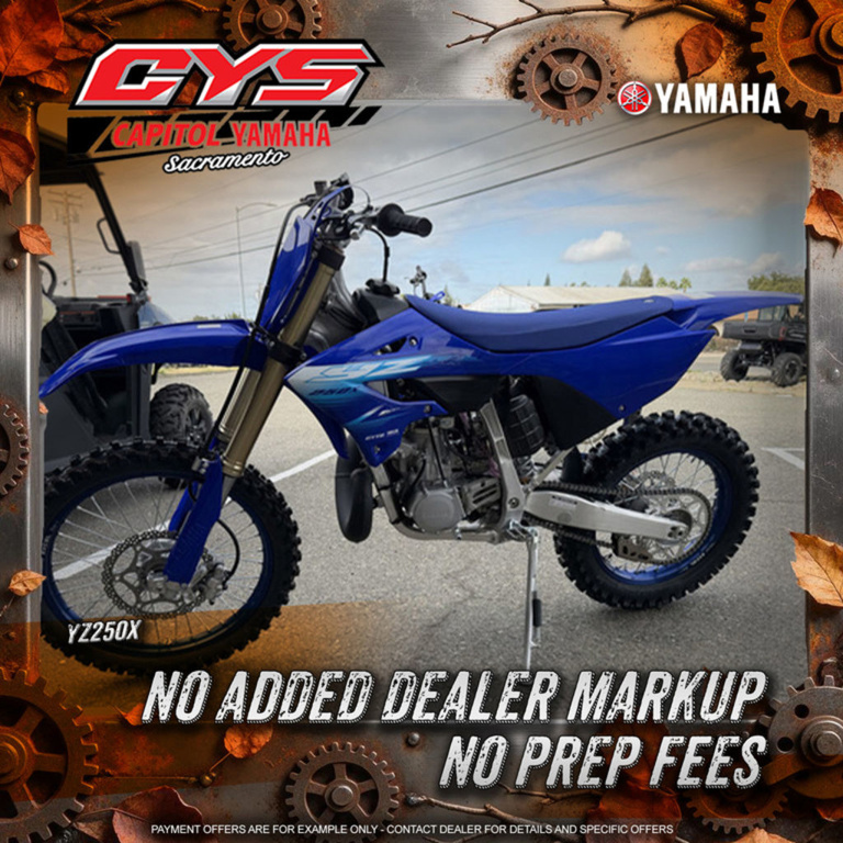 2027 Yamaha YZ 250 X 250 X in Sacramento, CA