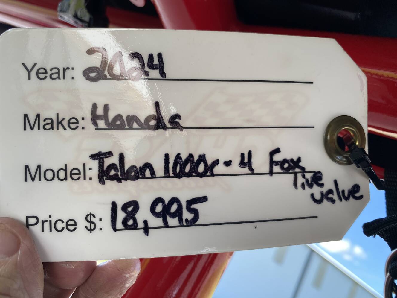 A photo of this 2024 Honda TALON 1000R-4 FLV