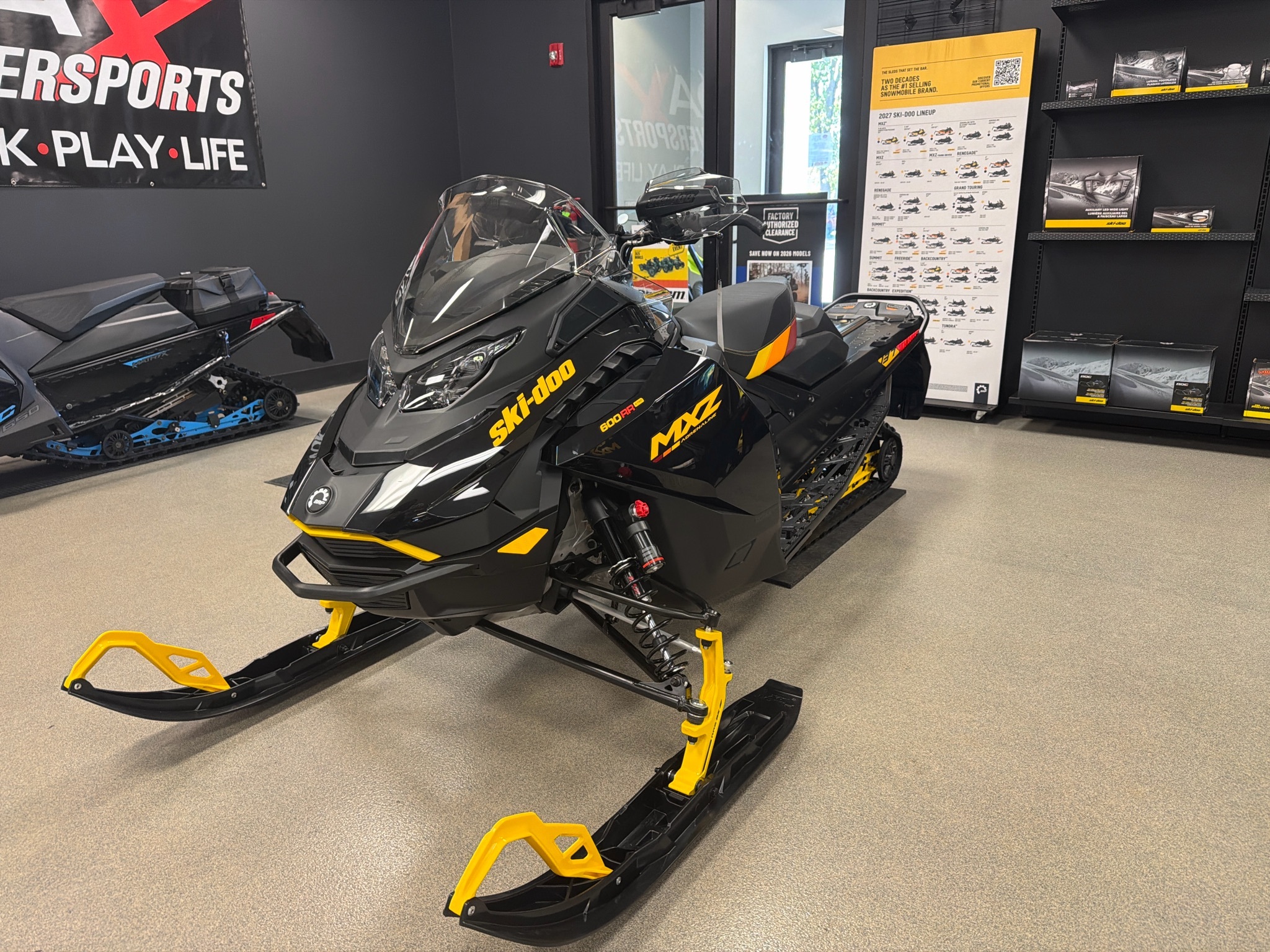 2027 Ski-Doo MXZ Adrenaline w/ Blizzard Package 137 600RR E-TEC ES  600R E-TEC 137 1.25 in queensbury NY