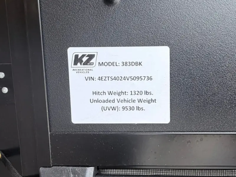 2027 KZ RV Sportsmen 383DBK