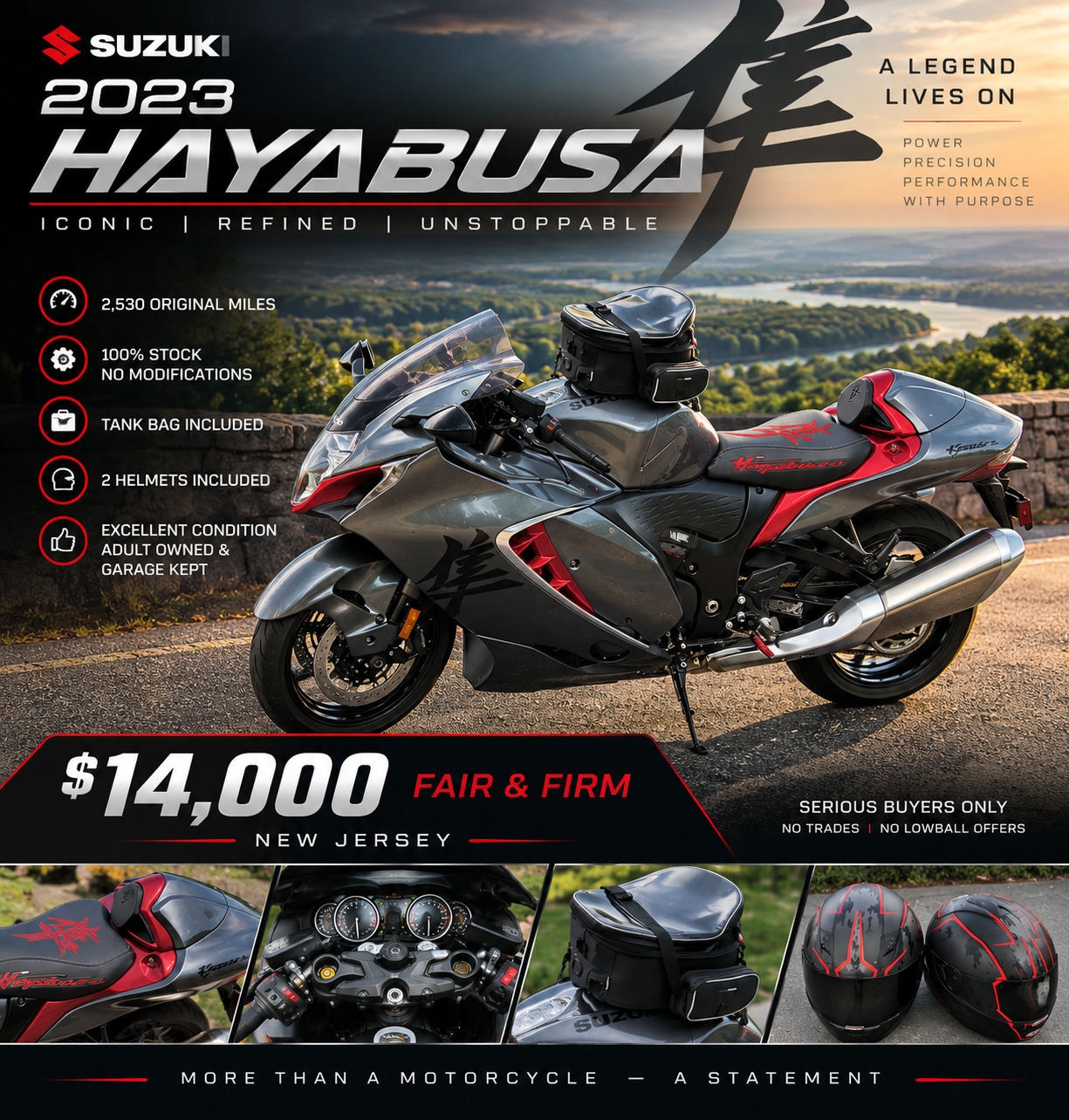 2023 Suzuki HAYABUSA 1300 1300 in Warren, NJ