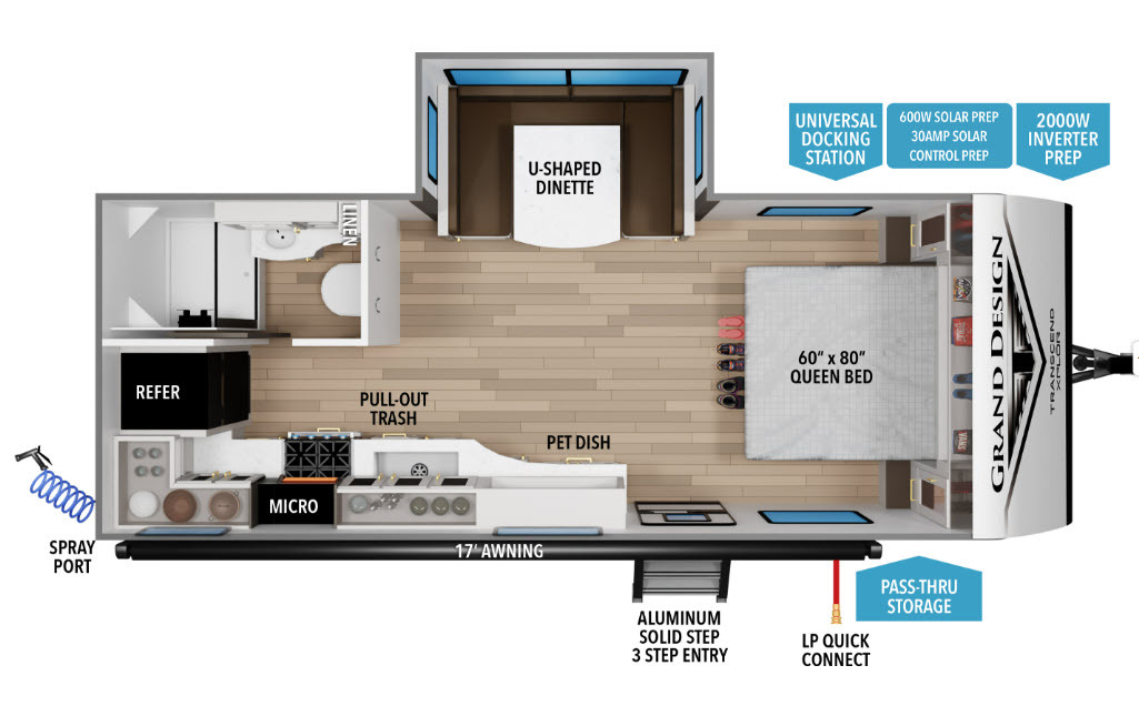 2027 Grand Design TRANSCEND 20MKX 200MK in wixom MI