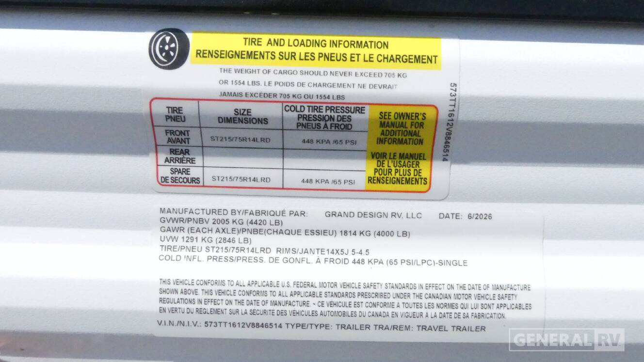 A photo of this 2027 Grand Design TRANSCEND LITE 121RBL