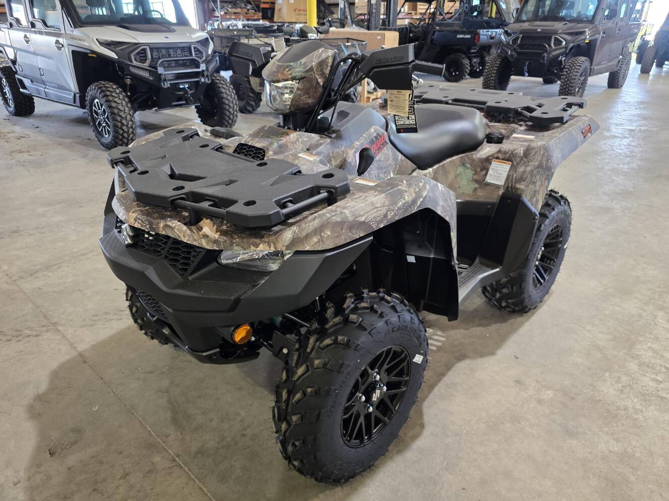 A photo of this 2025 Suzuki KingQuad 500 AXi Power Steering SE Camo