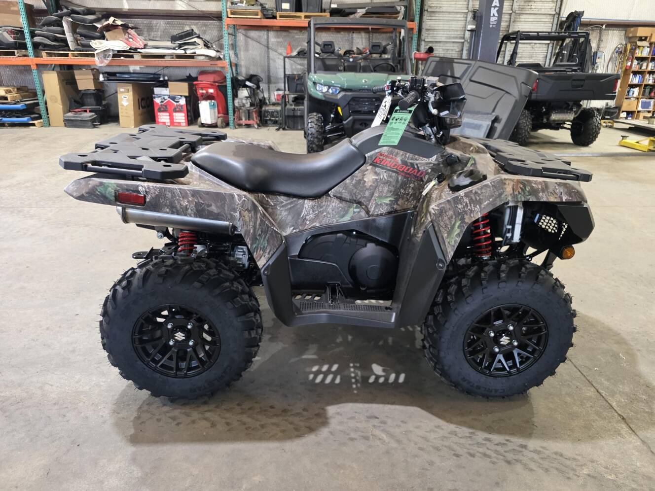 A photo of this 2025 Suzuki KingQuad 500 AXi Power Steering SE Camo
