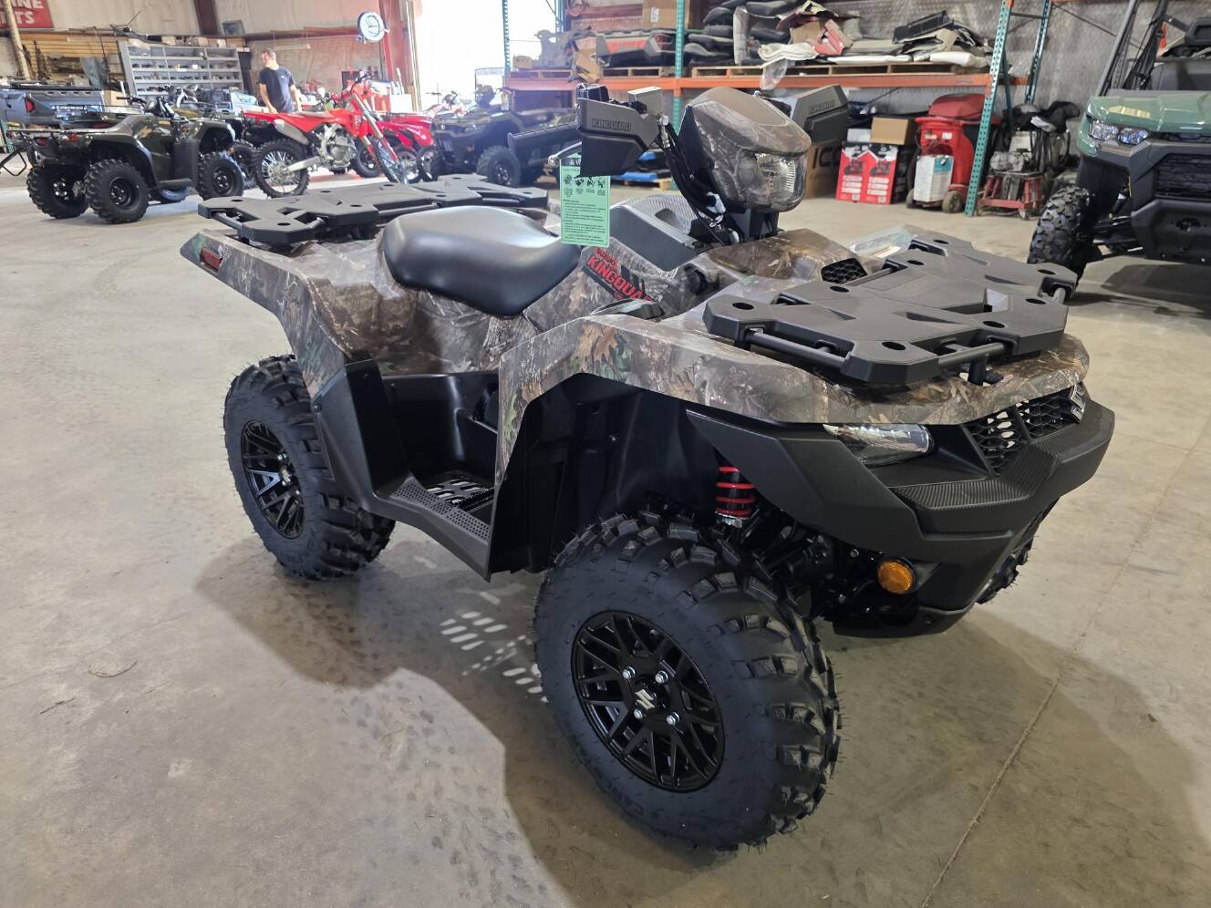 A photo of this 2025 Suzuki KingQuad 500 AXi Power Steering SE Camo