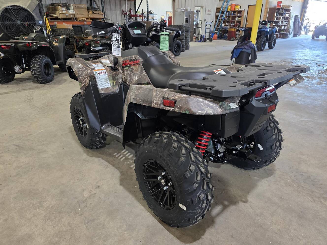 A photo of this 2025 Suzuki KingQuad 500 AXi Power Steering SE Camo