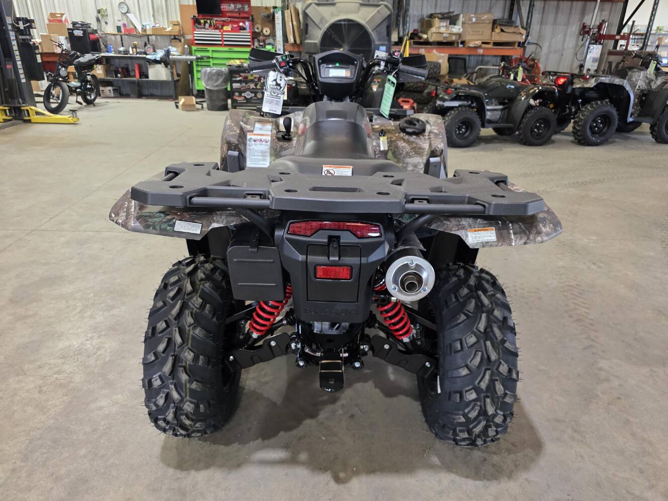 A photo of this 2025 Suzuki KingQuad 500 AXi Power Steering SE Camo