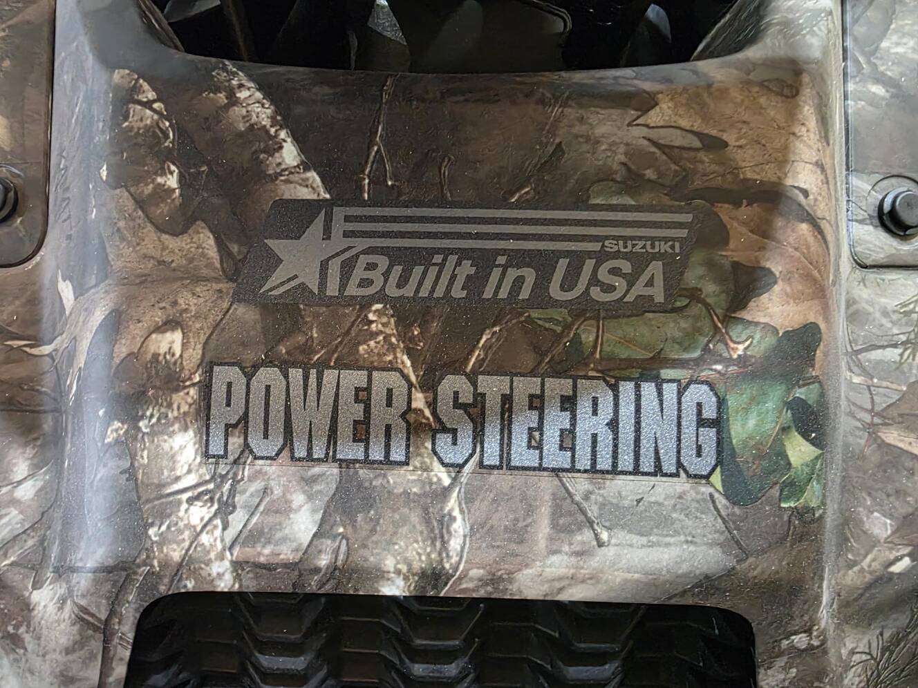 A photo of this 2025 Suzuki KingQuad 500 AXi Power Steering SE Camo