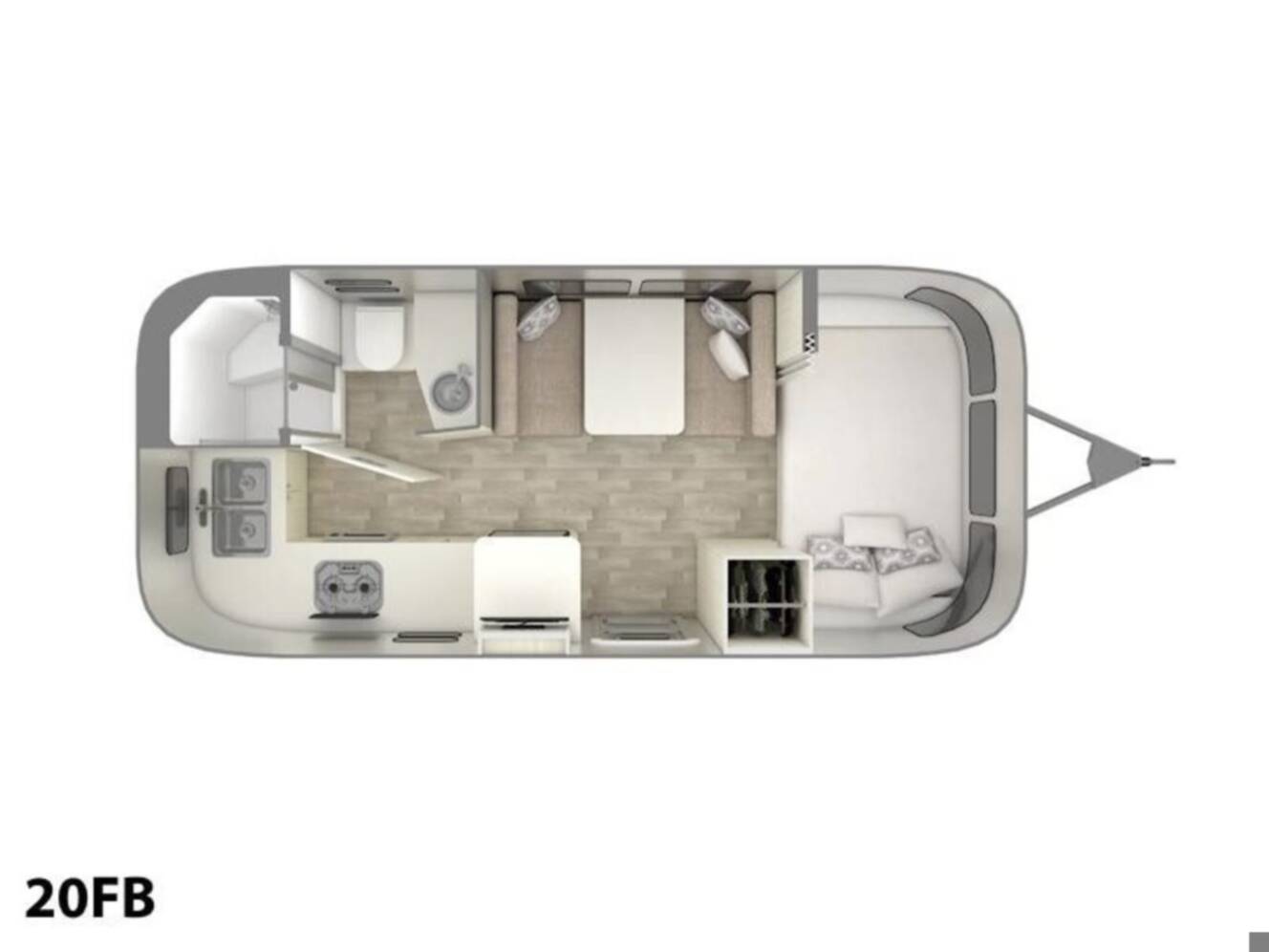 A photo of this 2027 Airstream Bambi 20FB