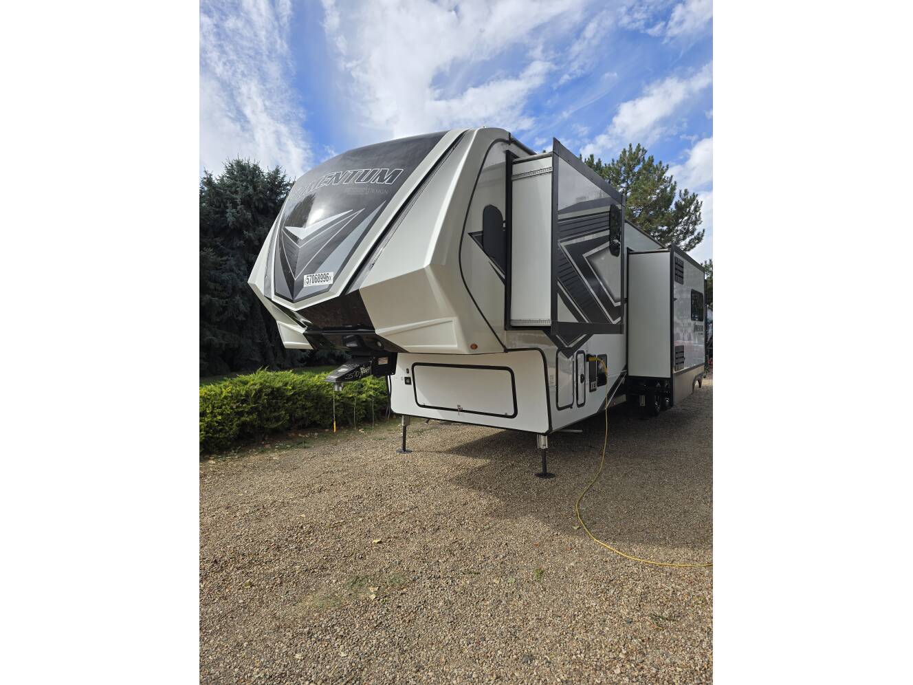 A photo of this 2023 Grand Design MOMENTUM M-CLASS 395MS
