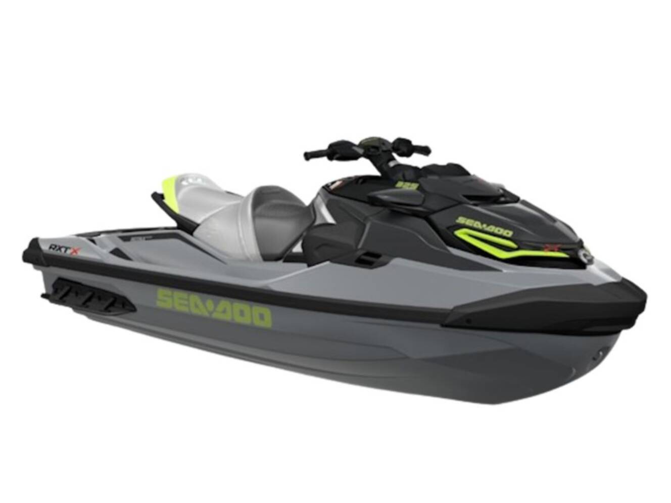 A photo of this 2025 Sea-Doo RXT-X 325 Ice Metal / Manta Green