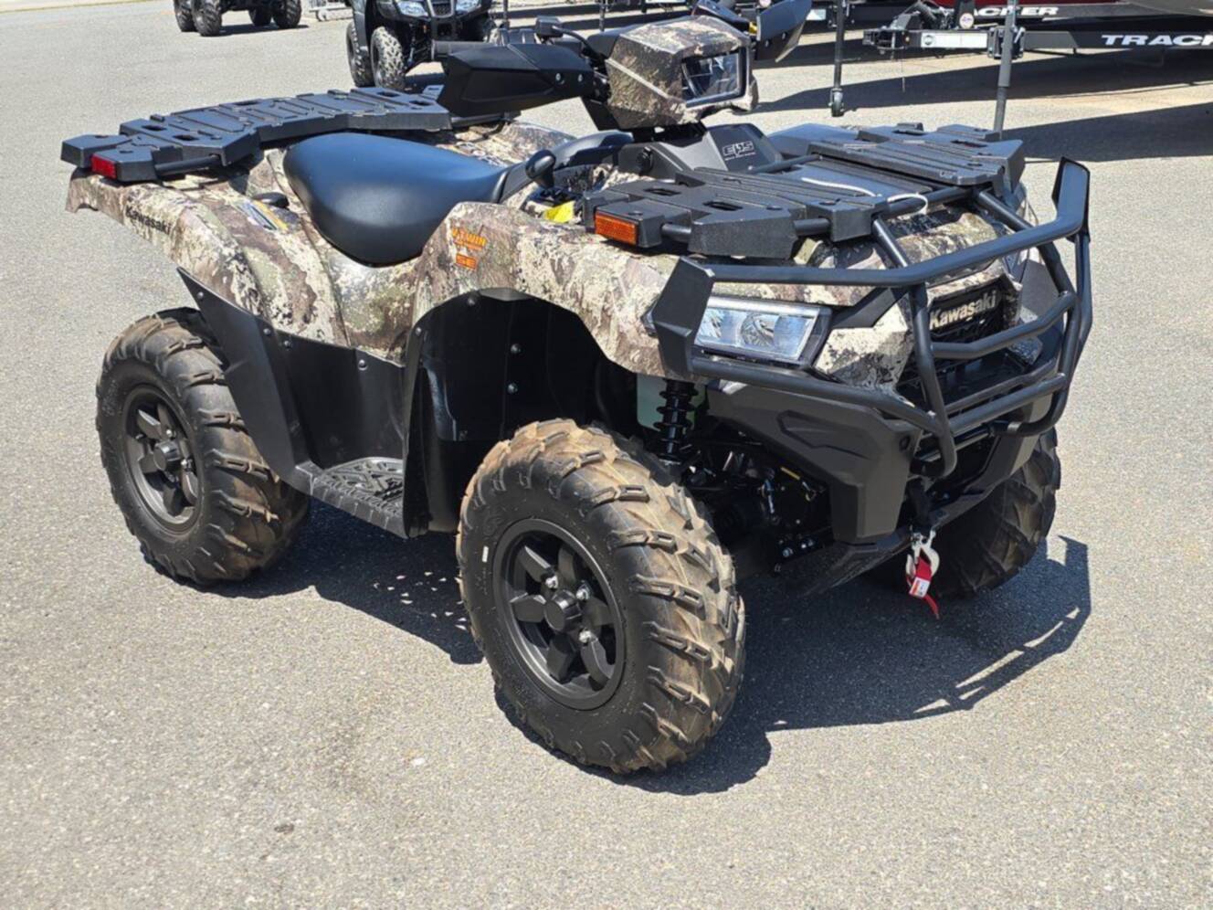 A photo of this 2026 Kawasaki Brute Force® 750 SE EPS Camo