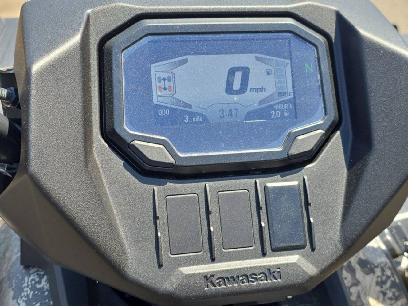 A photo of this 2026 Kawasaki Brute Force® 750 SE EPS Camo