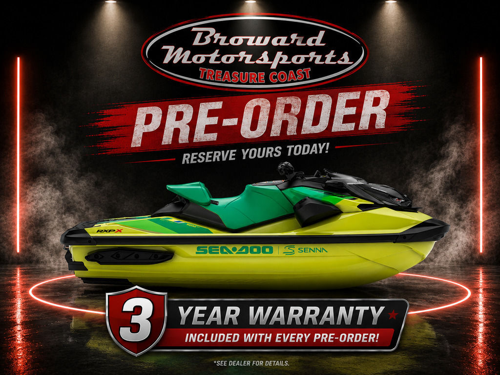 2027 Sea-Doo RXP-X Senna 350 iBR and audio BASE in hobe sound FL