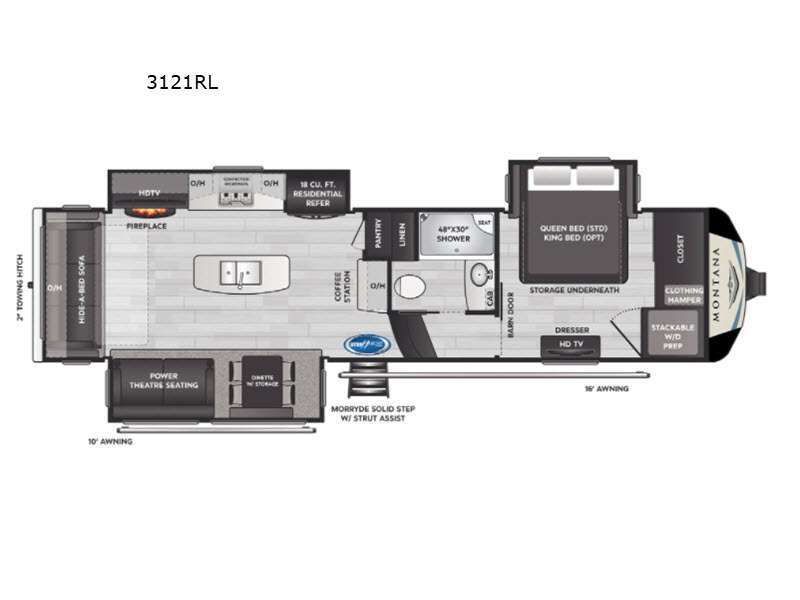 2021 Keystone Rv Montana Legacy 3121RL in coldwater MI