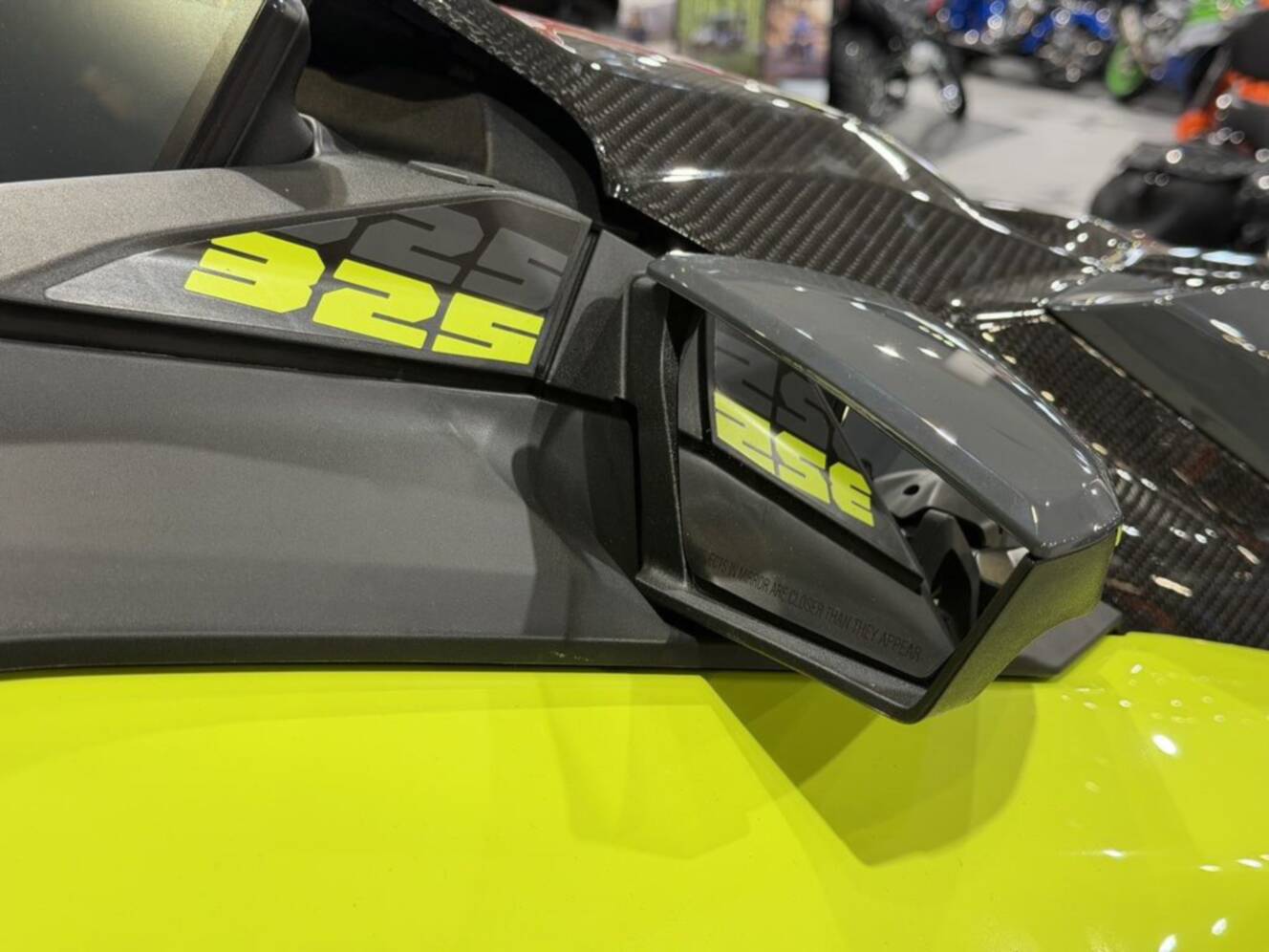A photo of this 2026 Sea-Doo RXP-X 325 Tech, BRP Premium A, iBR Ice Metal / Manta