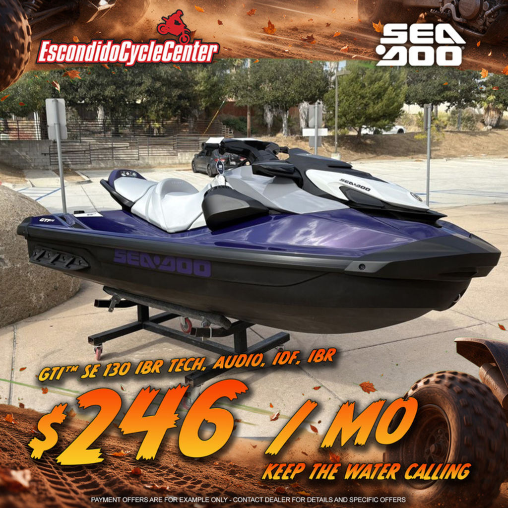 2025 Sea-Doo GTI SE 130 iBR Tech, Audio, iDF, iBR in escondido CA