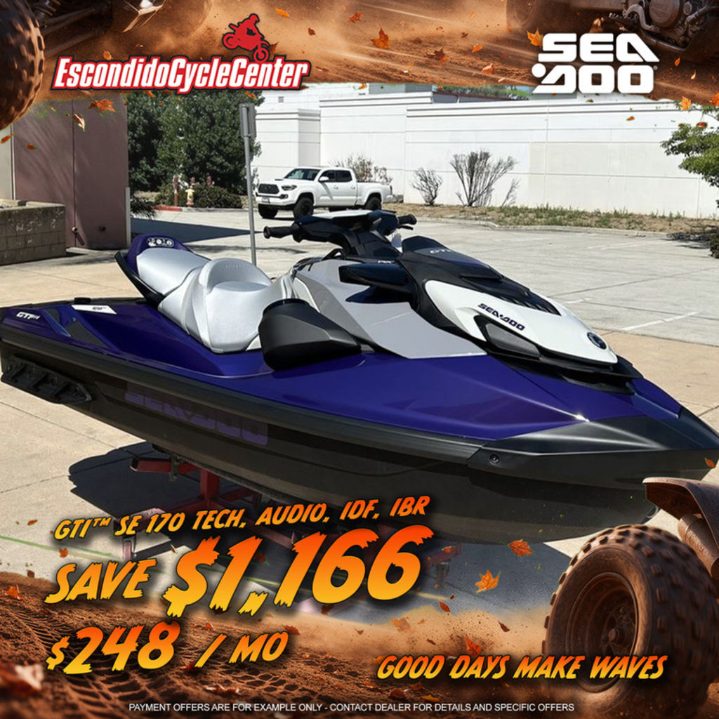 2025 Sea-Doo GTI SE 170 Tech, Audio, iDF, iBR SE 170 IBR in escondido CA