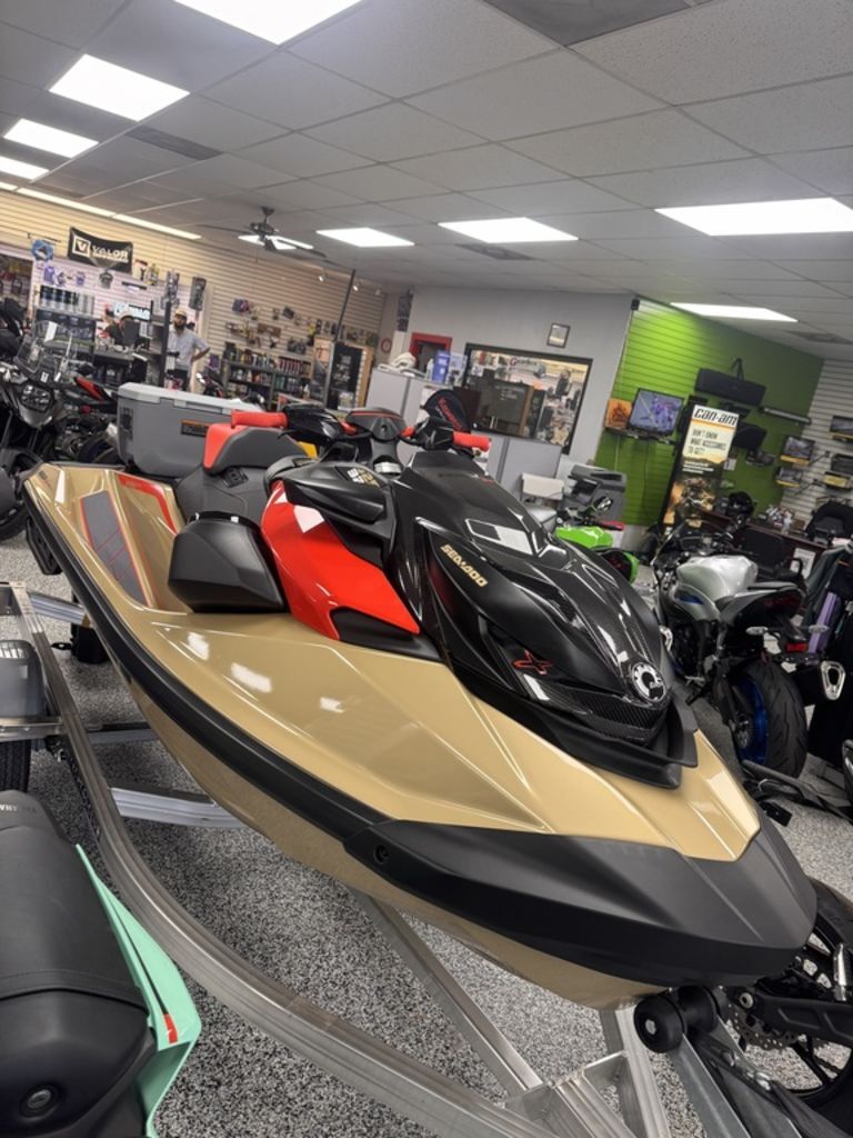 2025 Sea-Doo RXP-X 325 Tech, BRP Premium A, iBR Metallic Tan / La in college station TX