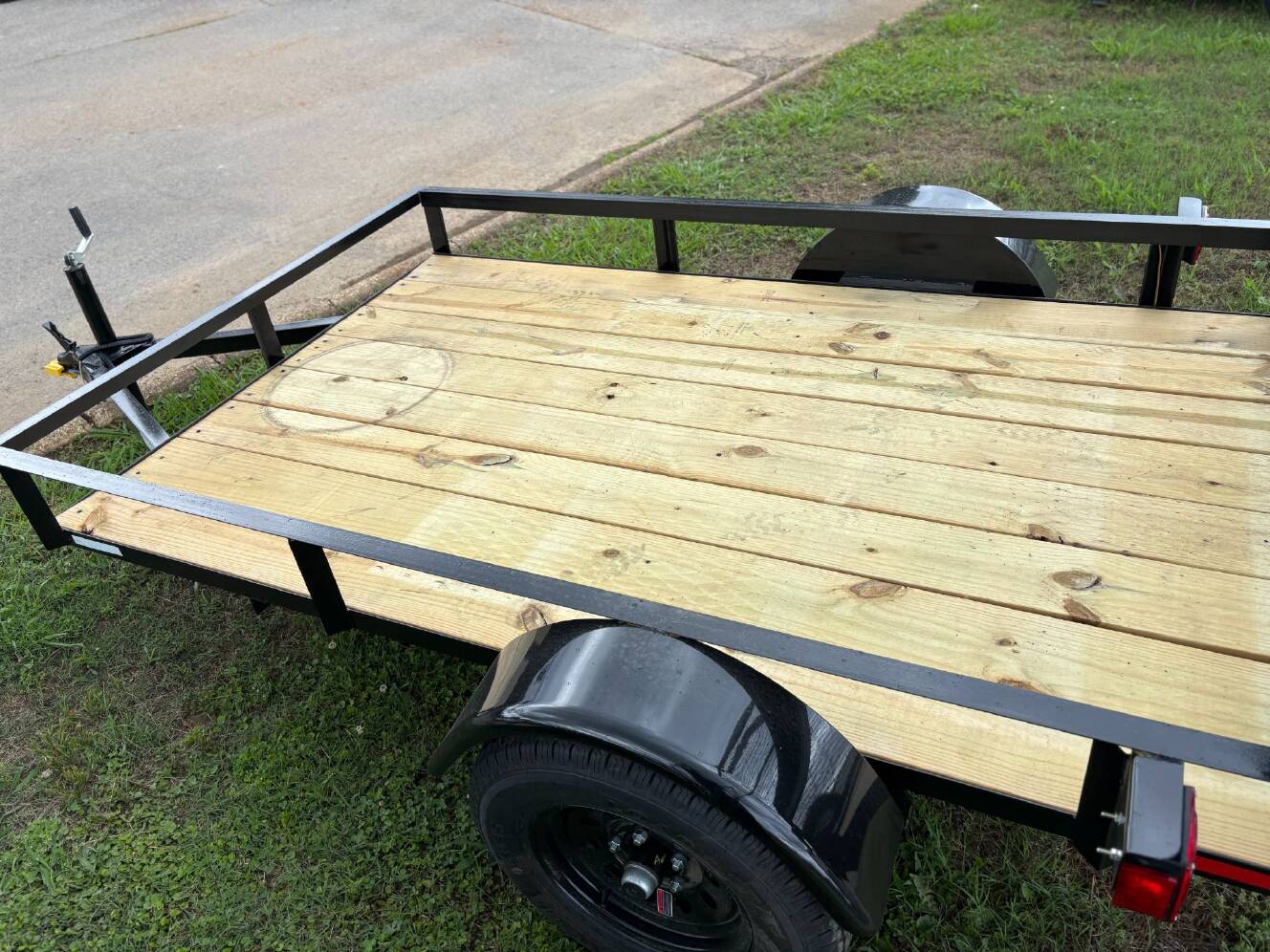 A photo of this 2026 Grey States 5x8 Utility Trailer