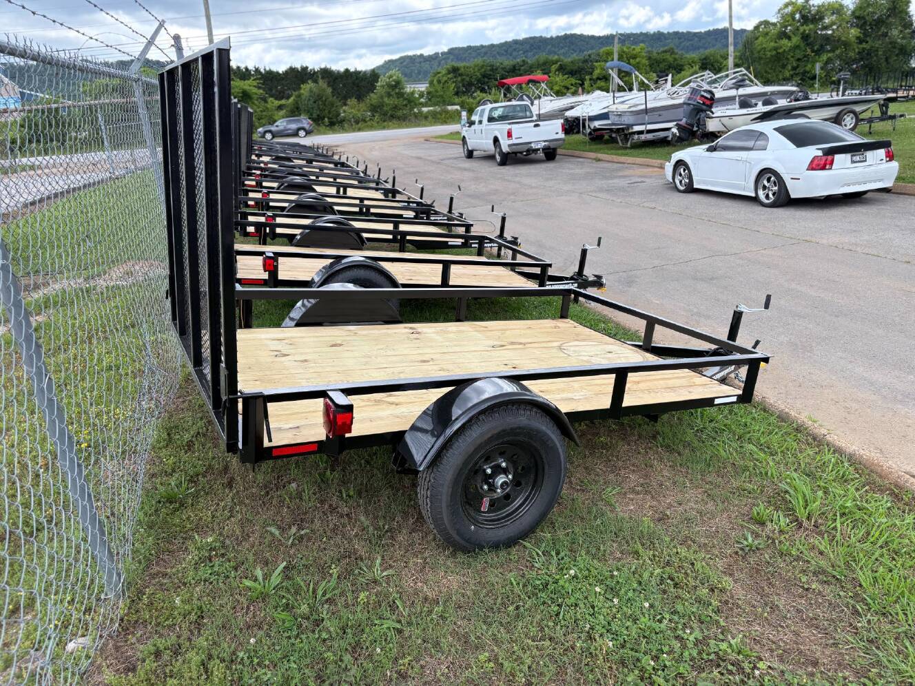 A photo of this 2026 Grey States 5x8 Utility Trailer