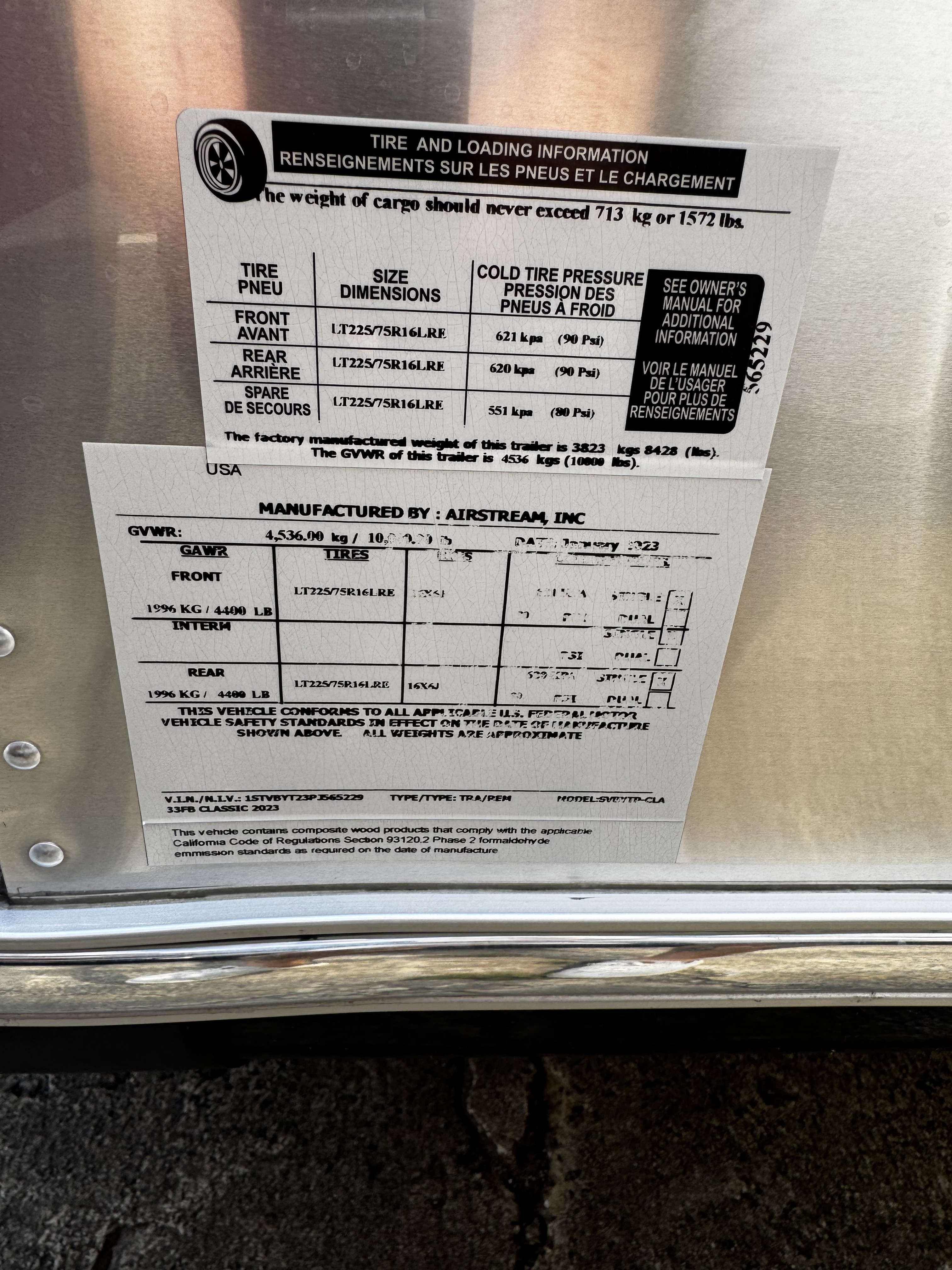 2023 Airstream CLASSIC 33FB in sandy springs GA