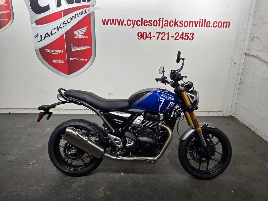 2025 Triumph Speed 400 Caspian Blue / Storm Grey BASE in Jacksonville, FL
