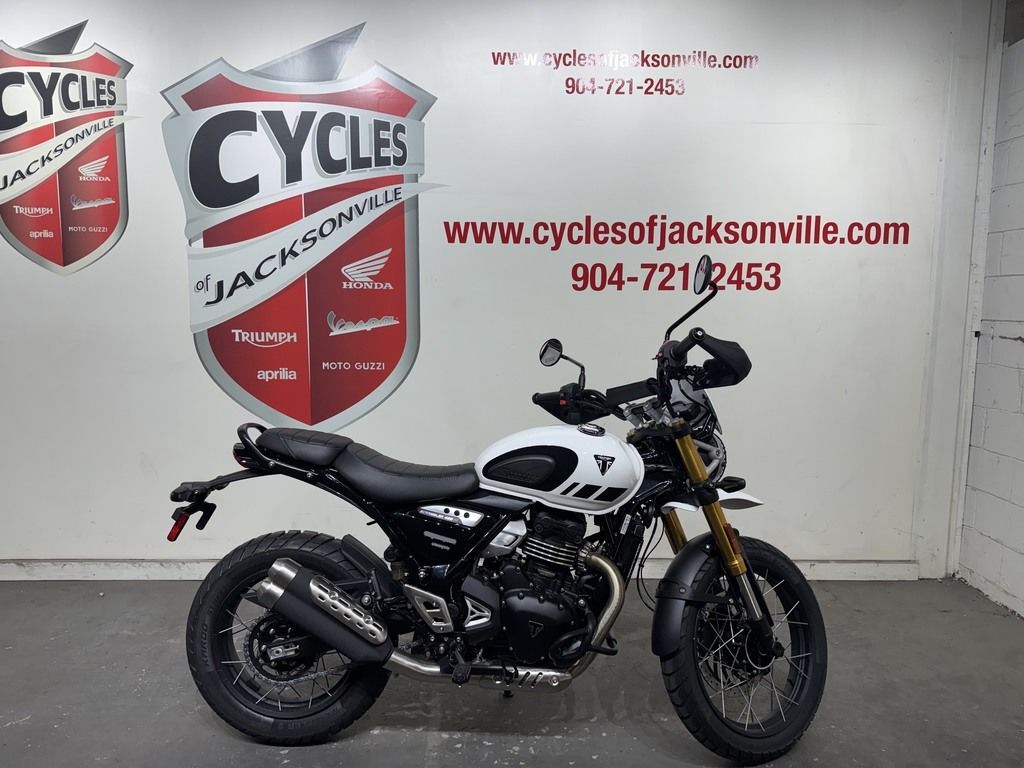 2026 Triumph Scrambler 400 XC Vanilla White 400 XC in Jacksonville, FL