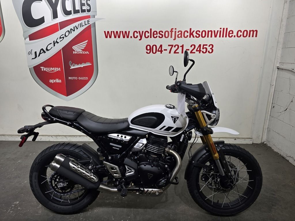 2026 Triumph Scrambler 400 XC Vanilla White 400 XC in Jacksonville, FL