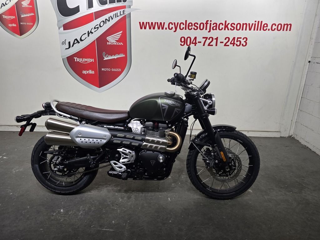 2026 Triumph Scrambler 1200 X Matte Khaki Green X in Jacksonville, FL