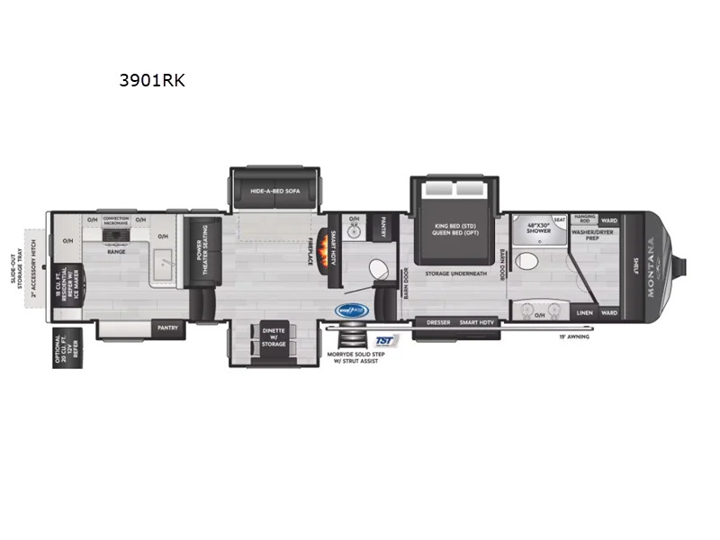 2025 Keystone Rv Montana 3901RK Rear Kitchen in picayune MS