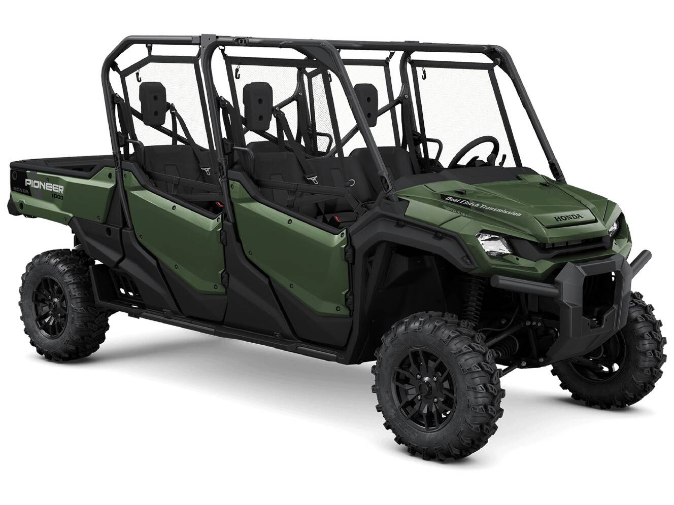A photo of this 2025 Honda Pioneer 1000-6 Deluxe Crew