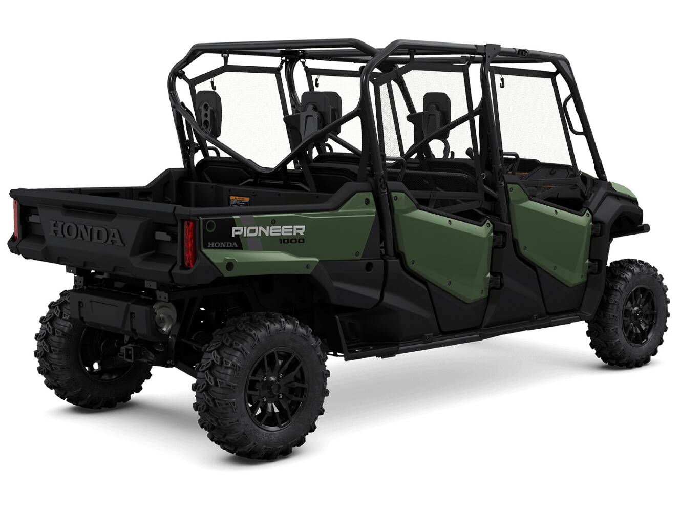A photo of this 2025 Honda Pioneer 1000-6 Deluxe Crew