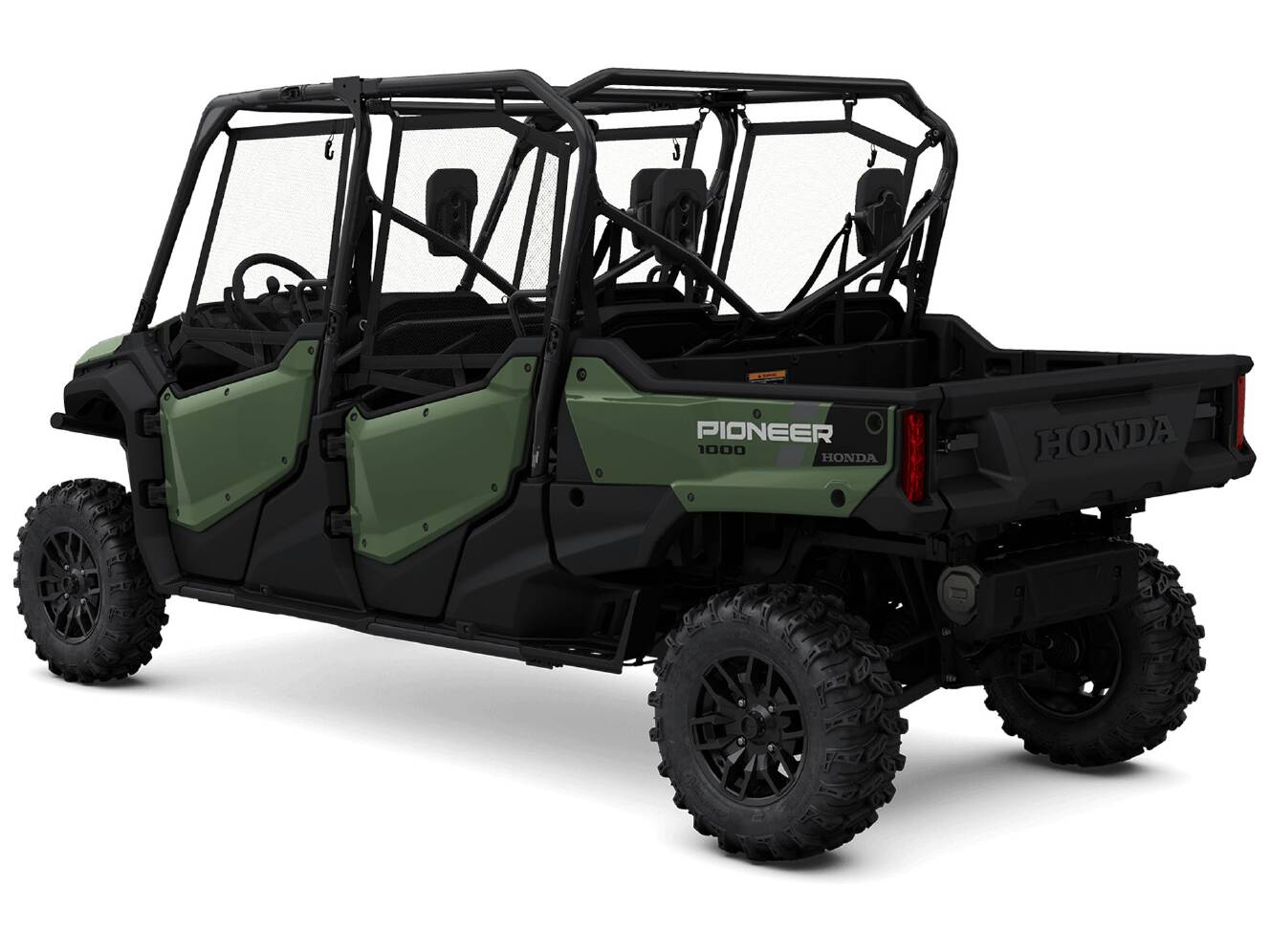 A photo of this 2025 Honda Pioneer 1000-6 Deluxe Crew