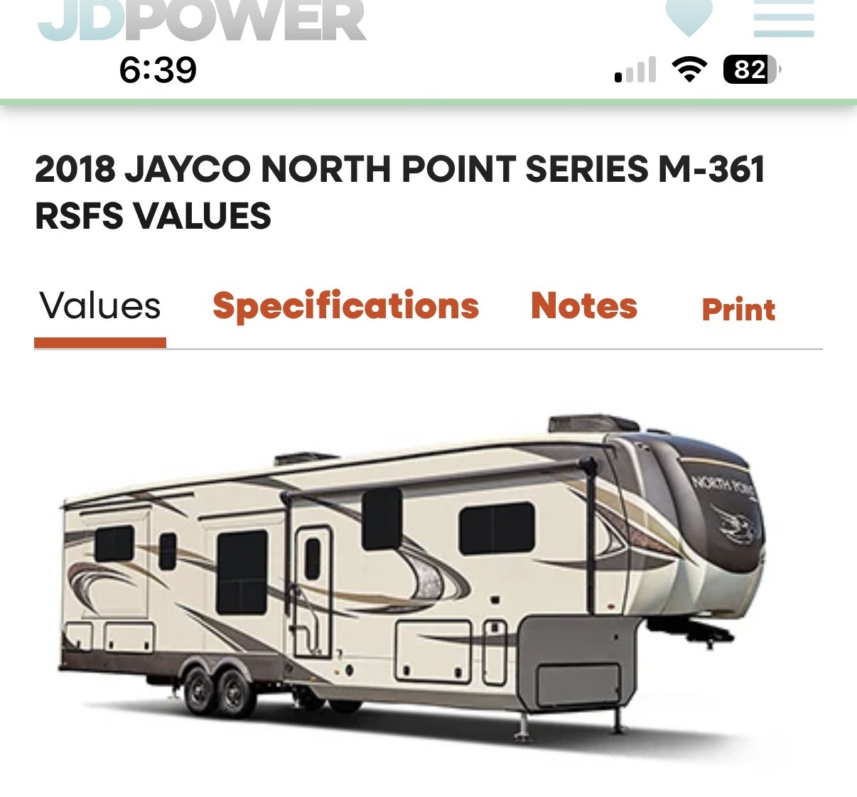 2018 Jayco NORTH POINT 361RSFS RV