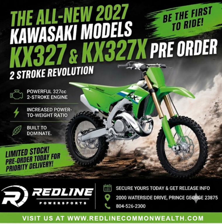 2027 Kawasaki KX 327X 327X in Prince George, VA
