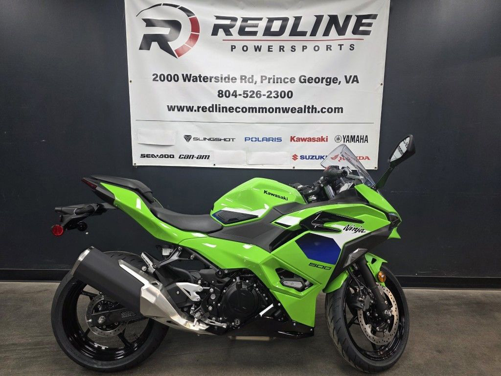2026 Kawasaki Ninja 500 ABS Metallic Yellowish Green/Ebony ABS in Prince George, VA