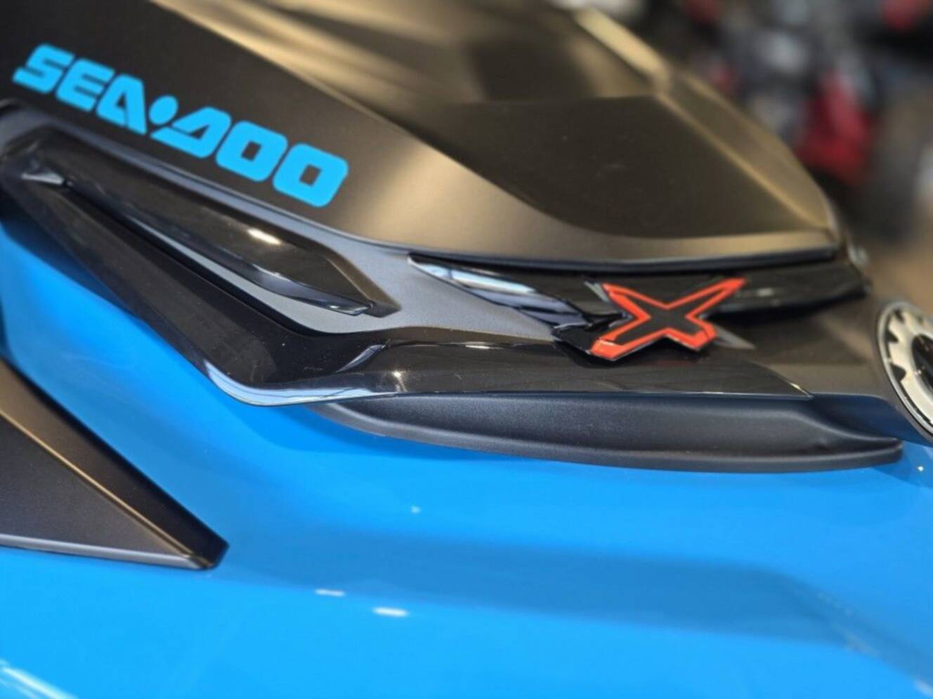 A photo of this 2026 Sea-Doo RXT-X 325 Gulfstream Blue Premium