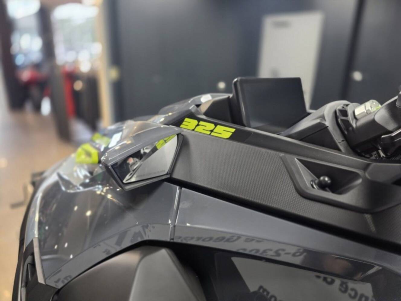 A photo of this 2026 Sea-Doo RXT-X 325 Ice Metal Manta Green