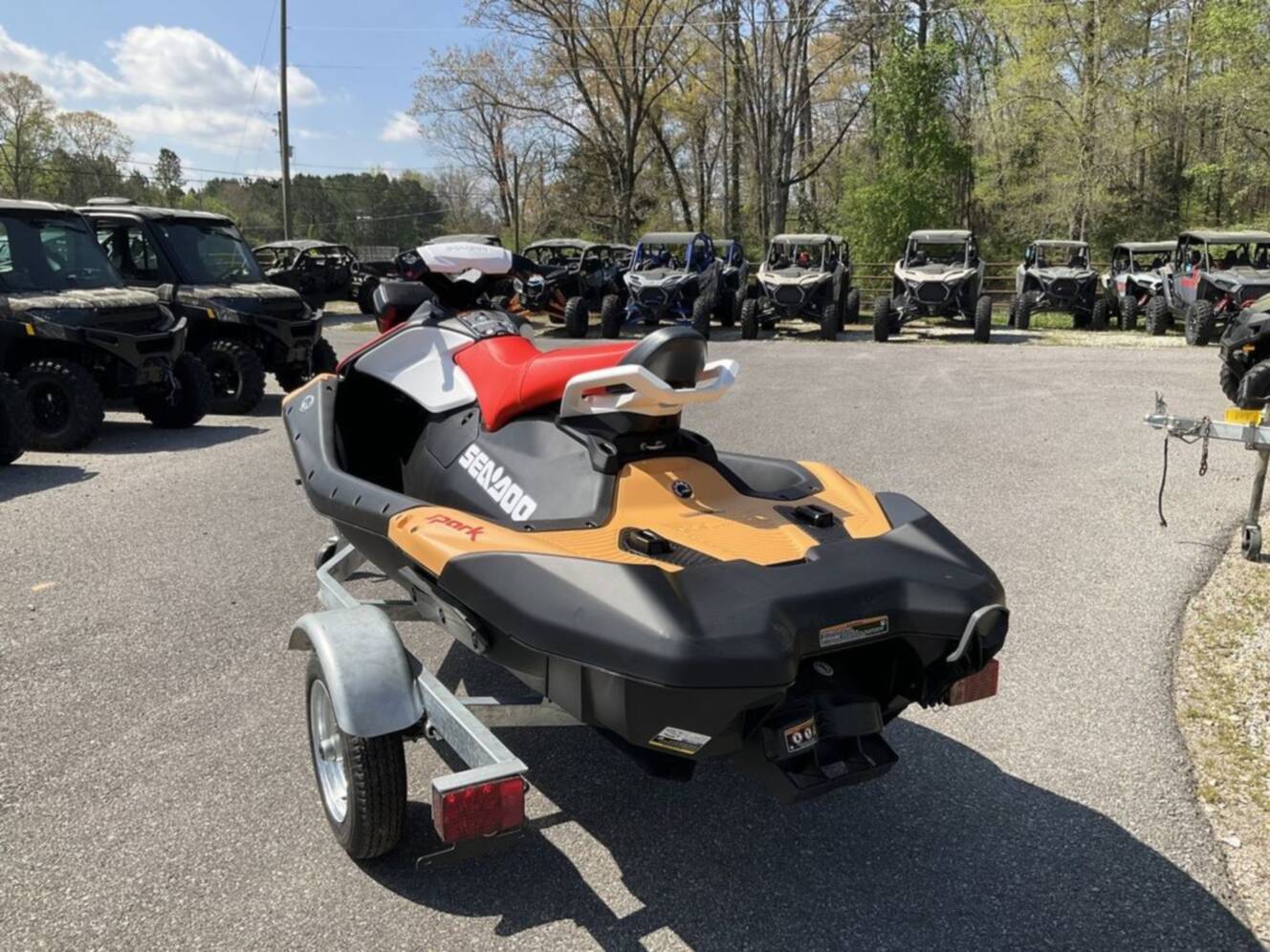 A photo of this 2026 Sea-Doo Spark for 3 Rotax® 900 ACE - 90 CONV with IBR an