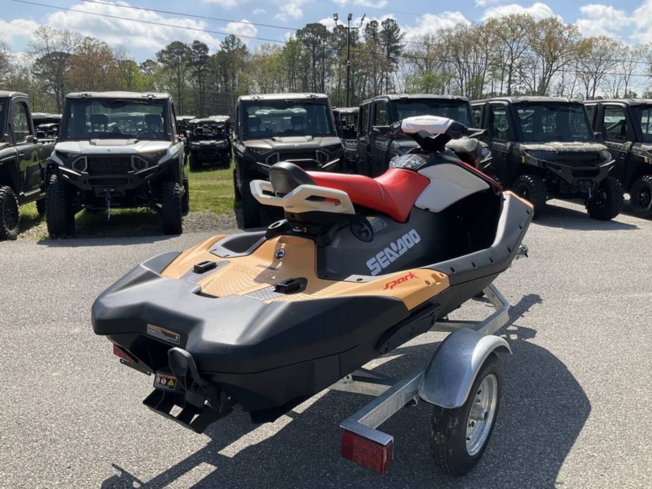 A photo of this 2026 Sea-Doo Spark for 3 Rotax® 900 ACE - 90 CONV with IBR an