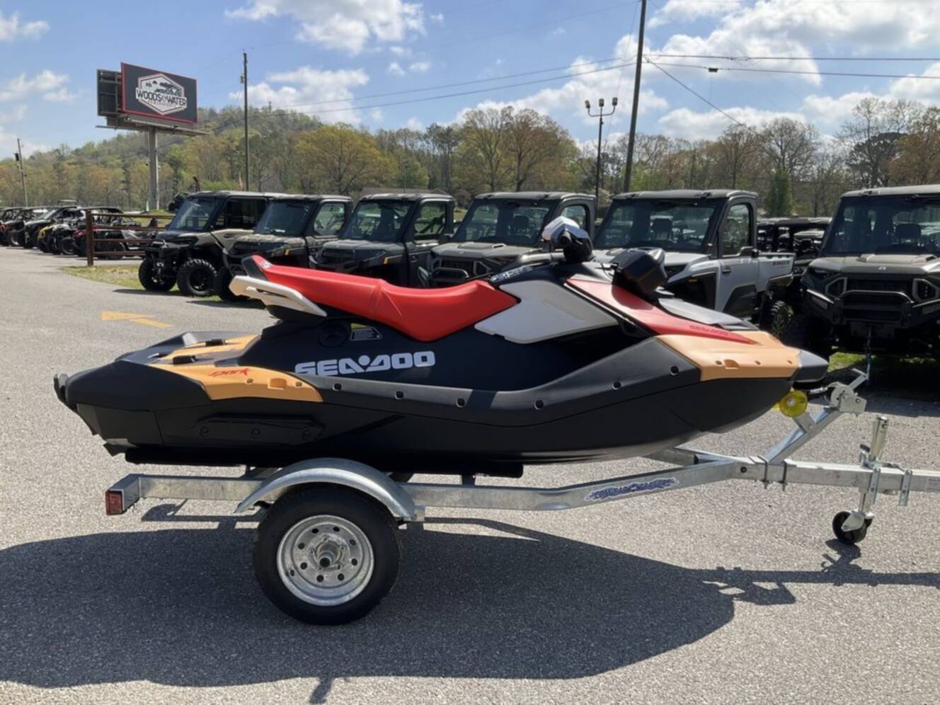 A photo of this 2026 Sea-Doo Spark for 3 Rotax® 900 ACE - 90 CONV with IBR an