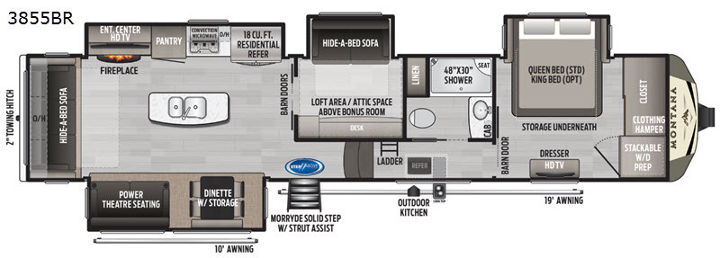 2020 Keystone Rv Montana 3855BR in haleyville AL