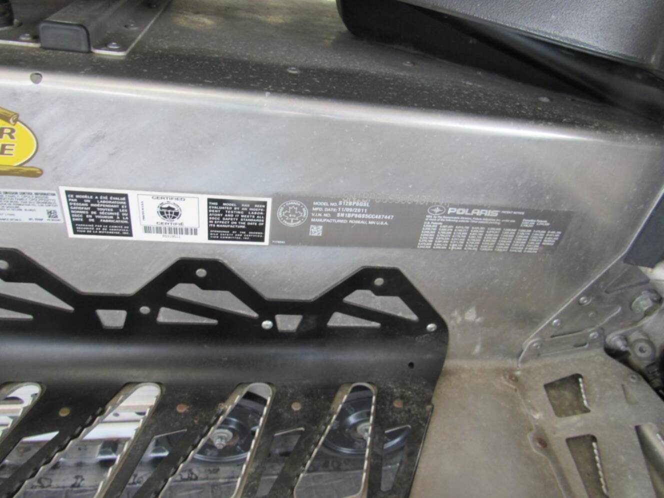 A photo of this 2012 Polaris Snowmobile Rush 800 Pro-R