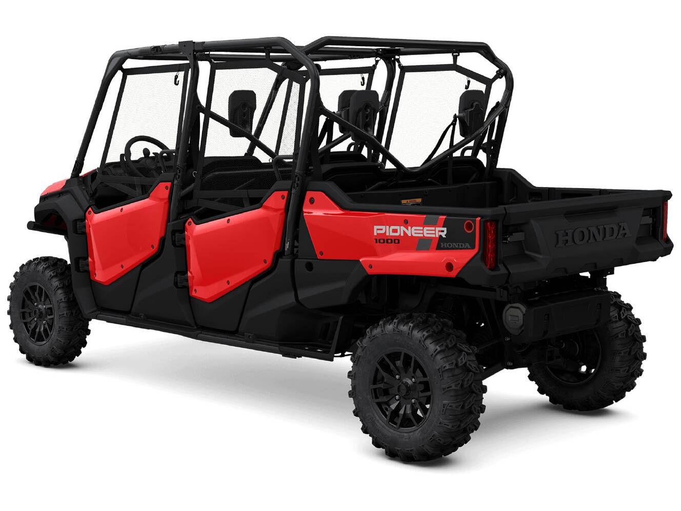 A photo of this 2025 Honda Pioneer 1000-6 Deluxe Crew