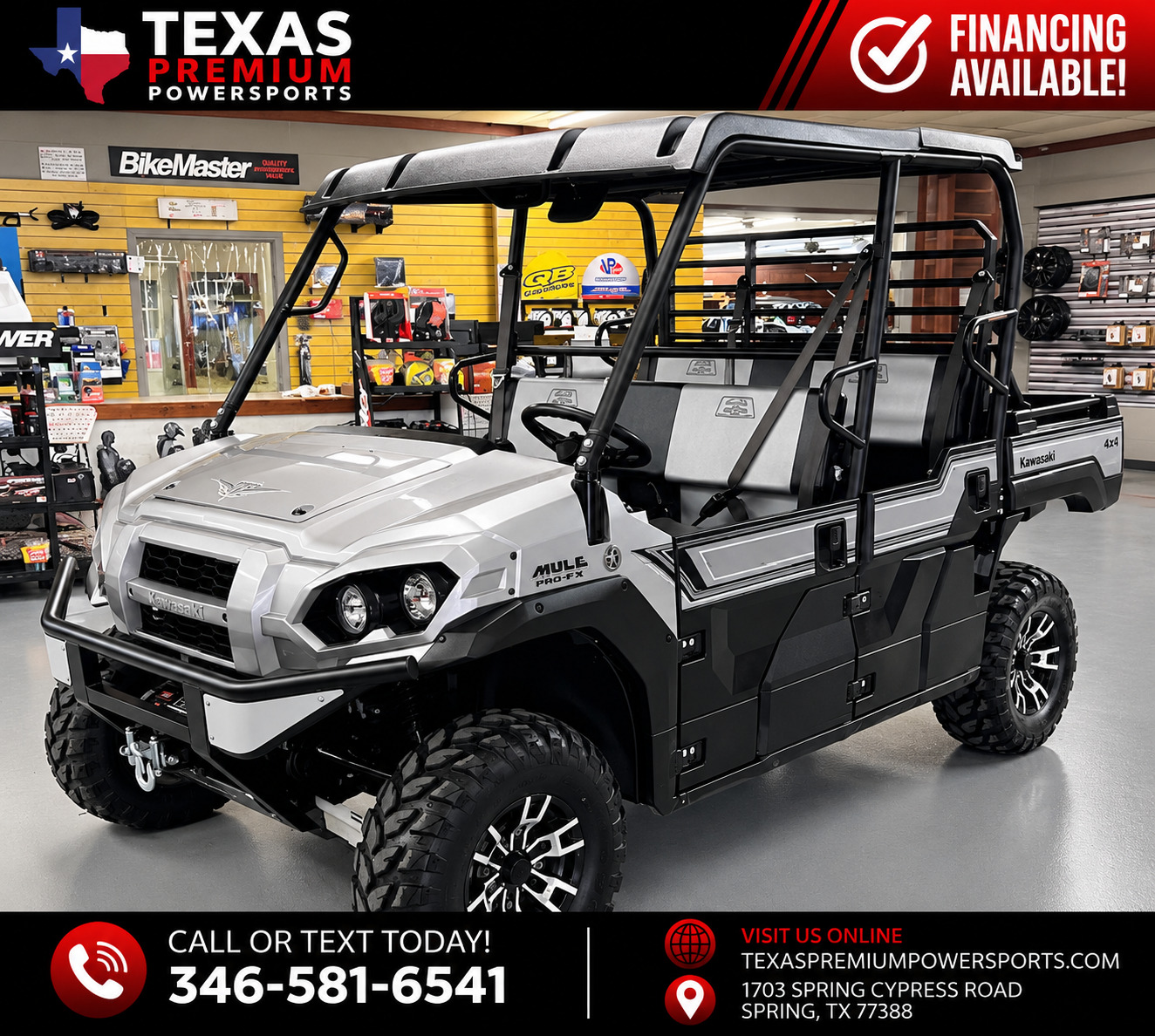 2021 Kawasaki MULE PRO FXT RANCH EDITION EPS 4X4 EFI LE RANCH EDITION in spring TX