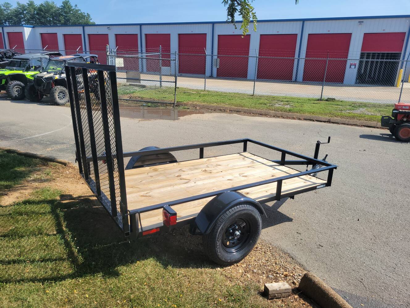 A photo of this 2026 Grey States 5x8 Utility Trailer