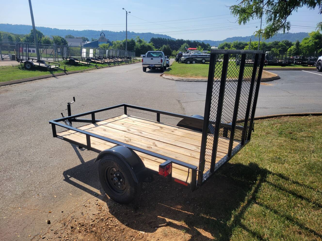 A photo of this 2026 Grey States 5x8 Utility Trailer