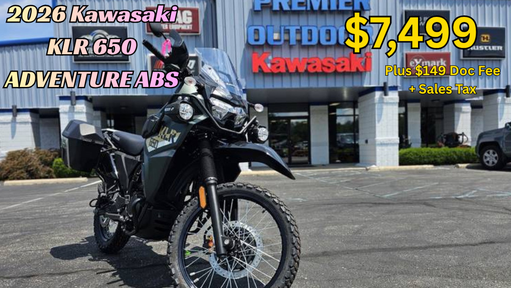 2026 Kawasaki KLR 650 Adventure ABS 650 ADVENTURE in Whiteland, IN